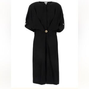 Loewe Black Crepe Pebble Dress